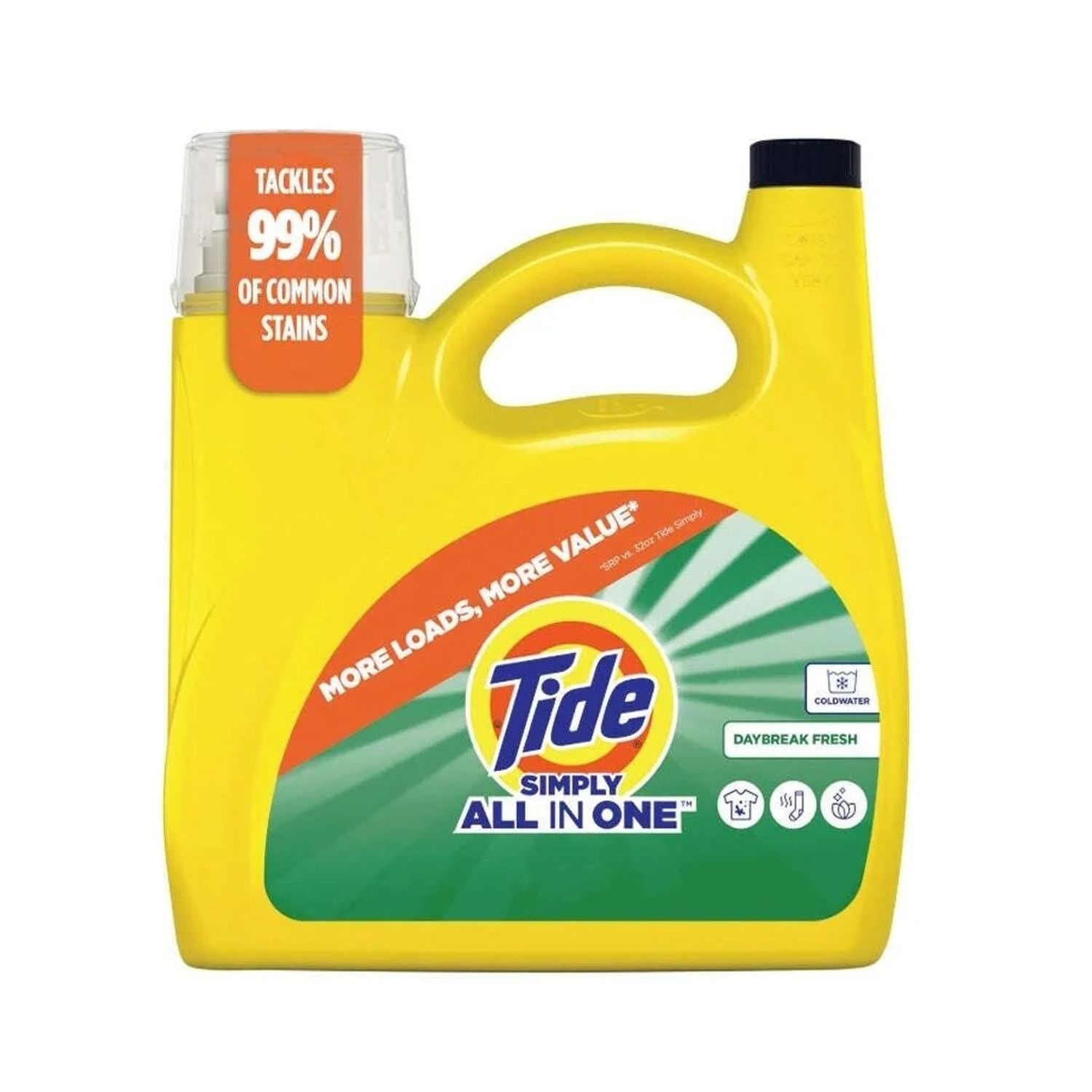 165oz Tide Liq. 107 ld - Simply Daybreak Fresh (4/cs)