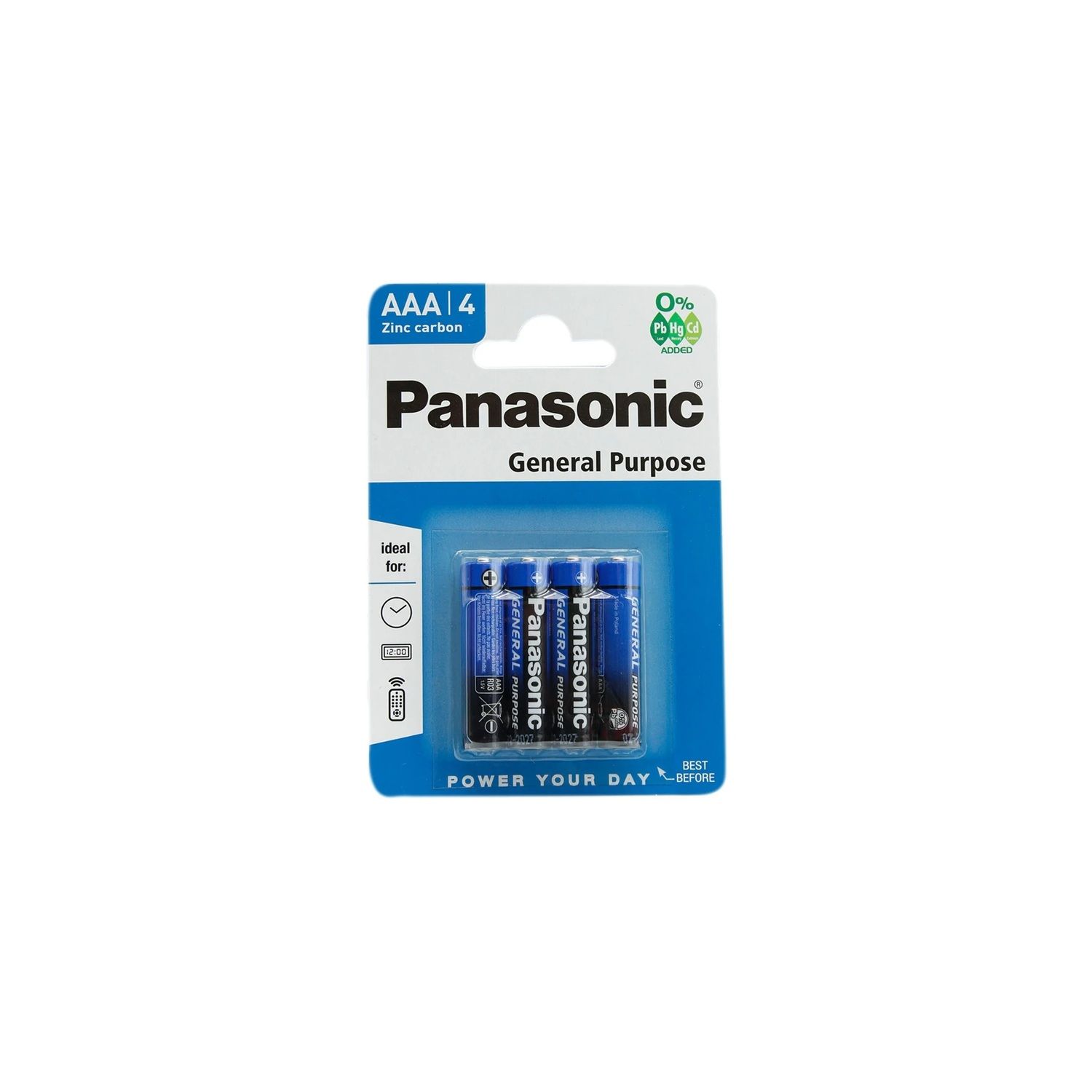 4pk Panasonic AAA Battery (12/cs)