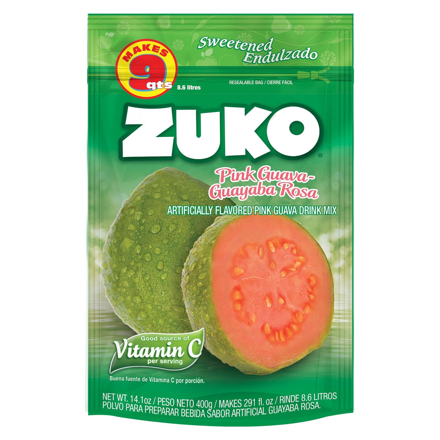 Zuko Pink Guava Family Pack 14.1oz (12/cs)