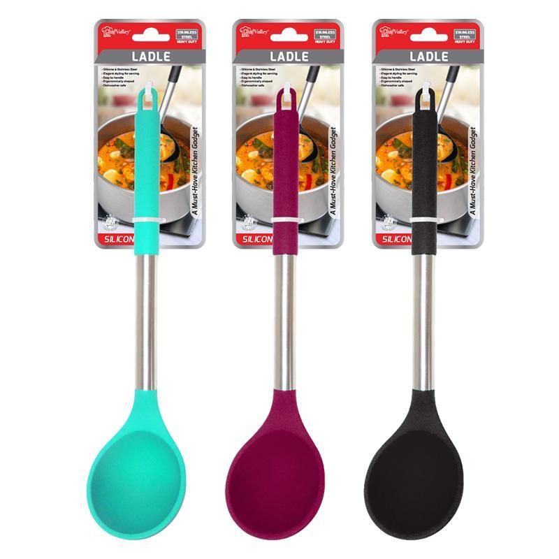 Kitchen Ladle With Silicon Handle