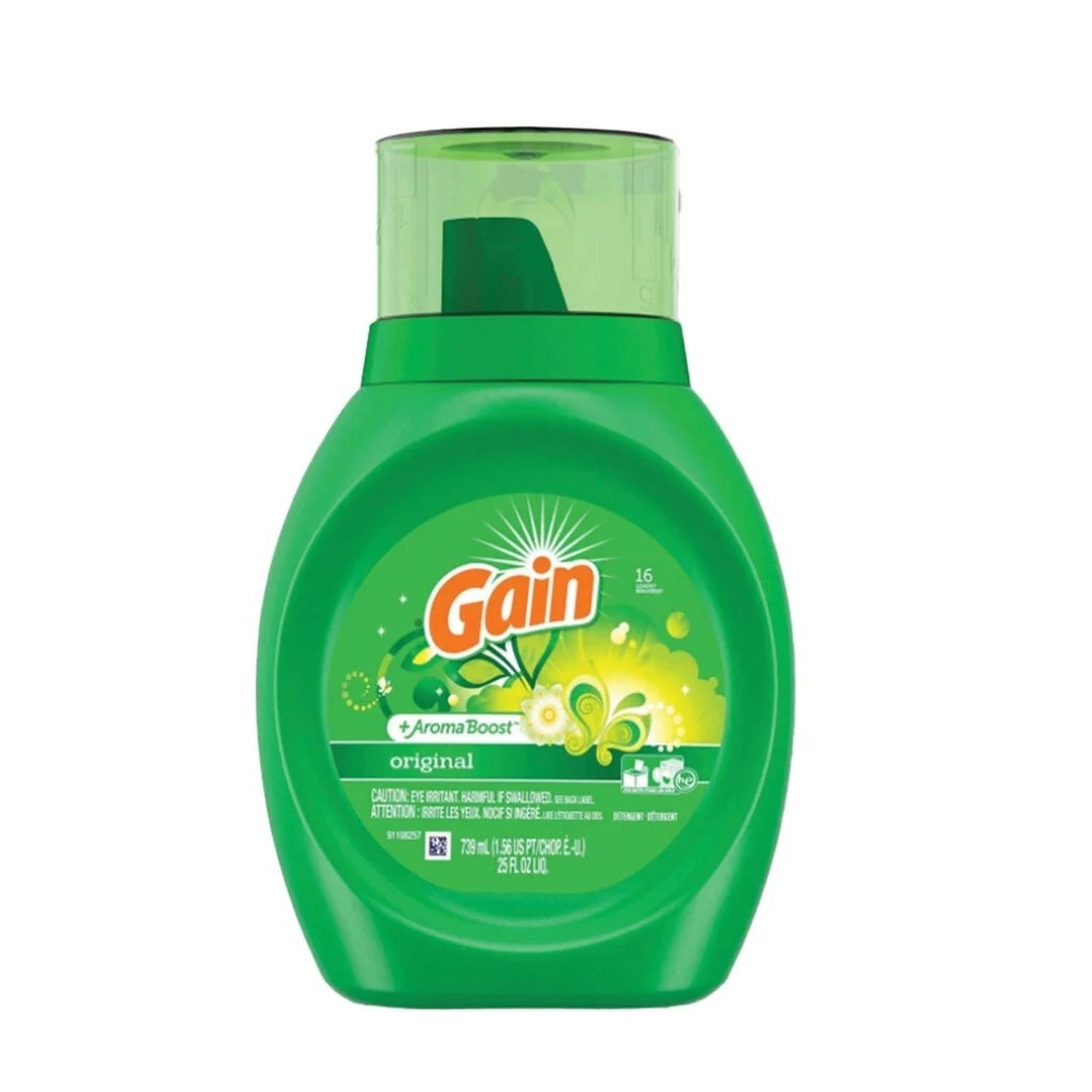 25oz Gain Laundry Detergent Liquid - Original (18/cs)