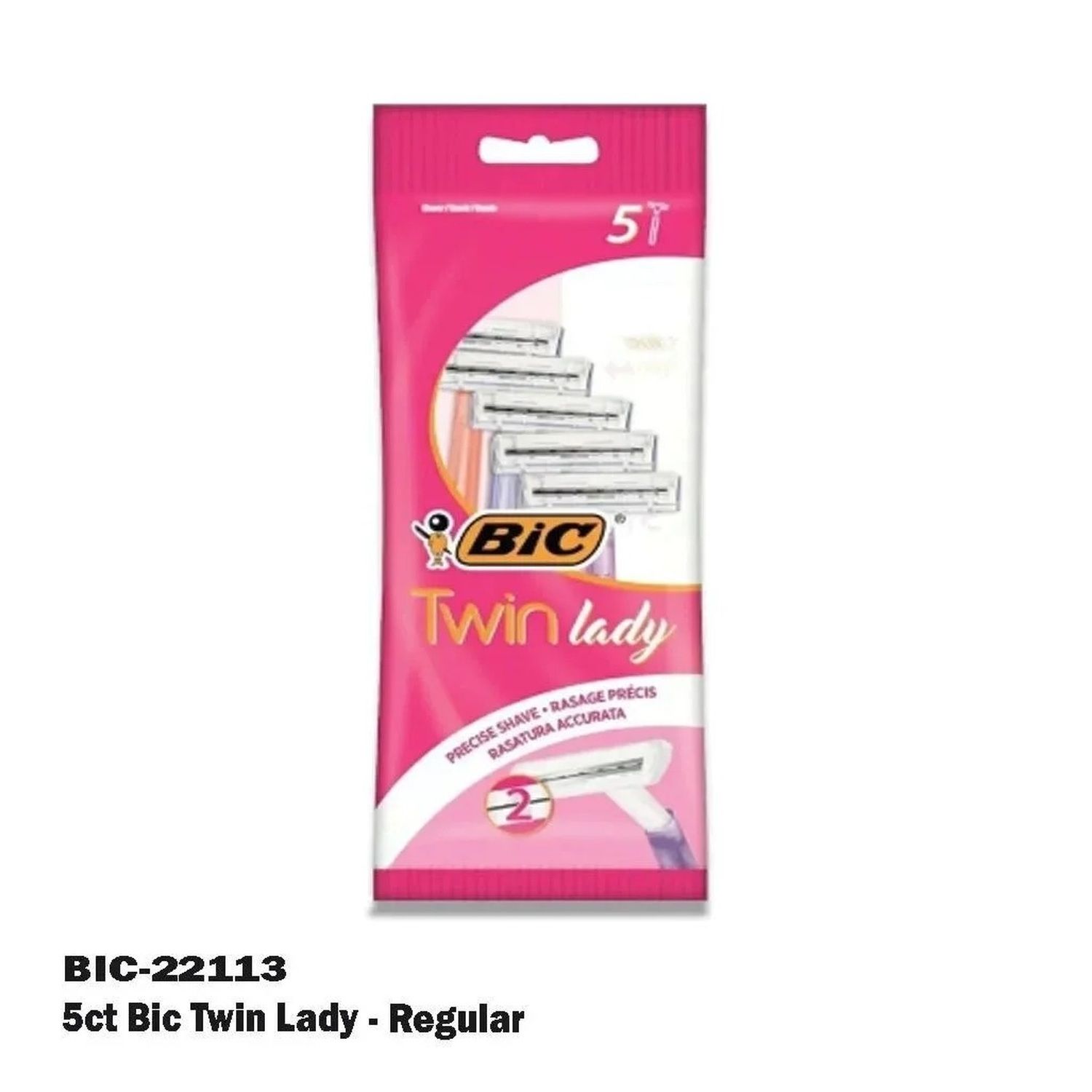 5ct Bic Twin Lady - Regular (20/cs)