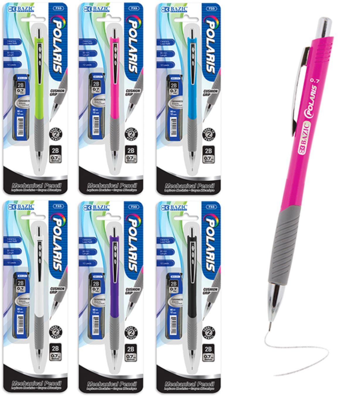 Polaris 0.7 mm Mechanical Pencil w/ Ceramics High-Quality Lead (24/cs)