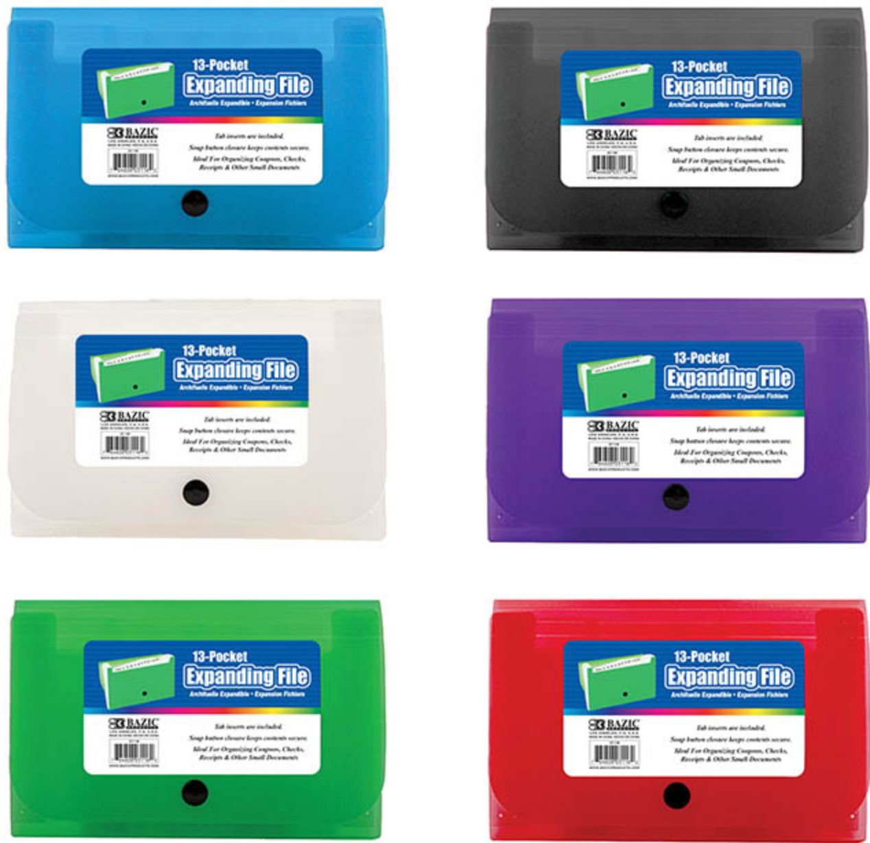 Dividers w/ 5-Insertable Color Tabs (24/cs)