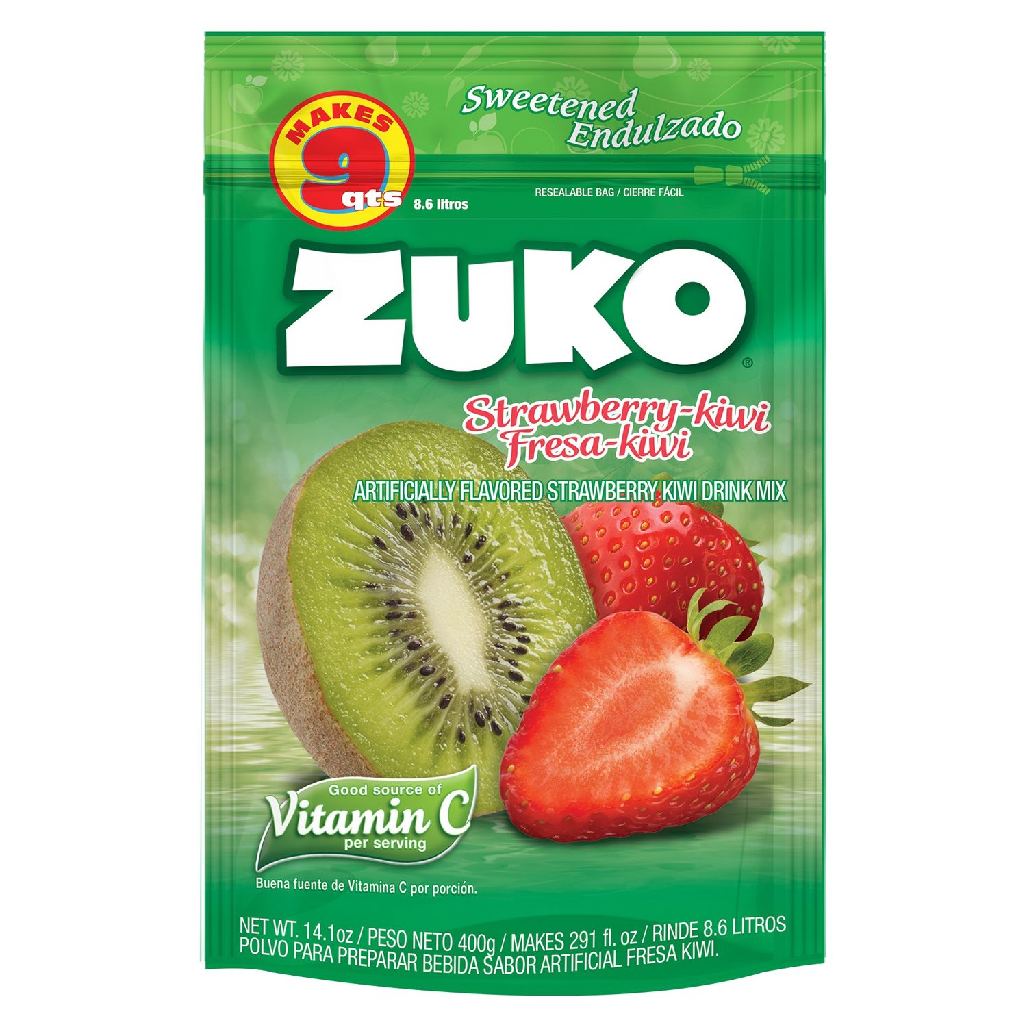 Zuko Strawberry Kiwi Family Pack 14.1oz (12/cs)