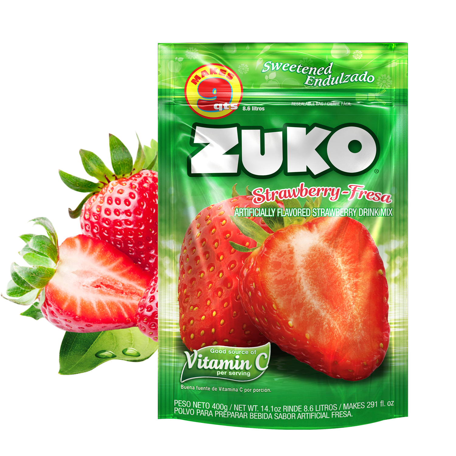 Zuko Strawberry Family Pack 14.1oz (12/cs)