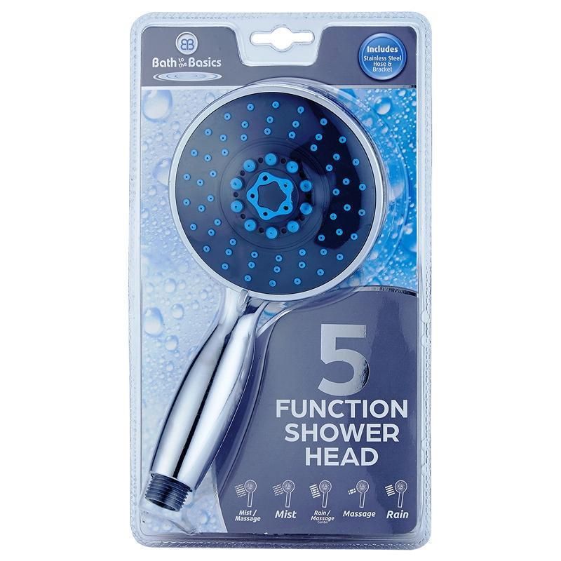 Shower Head Set 5 Function Chrome