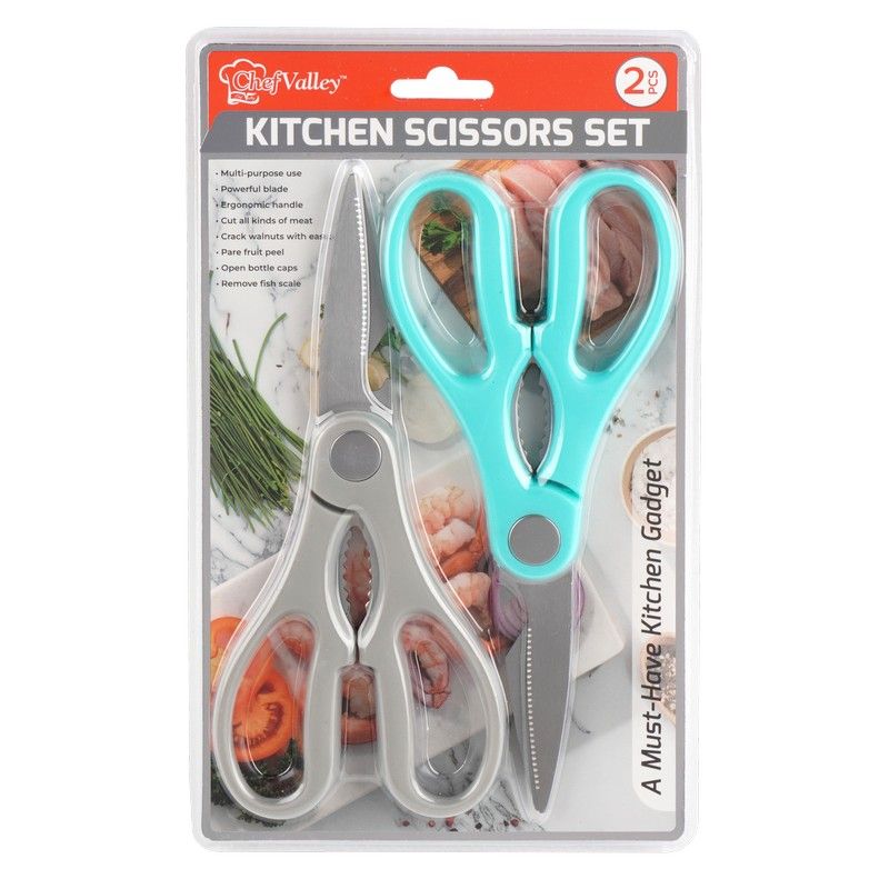 2Pcs Kitchen Scissors (1.8,2.0Mm)