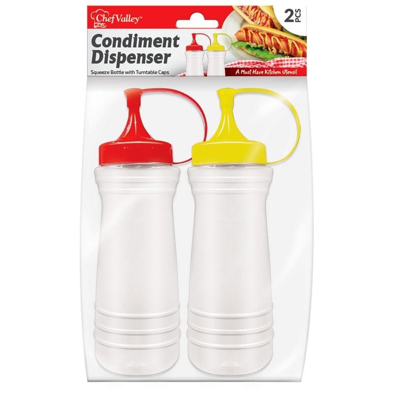 2Pc Condiment Bottles