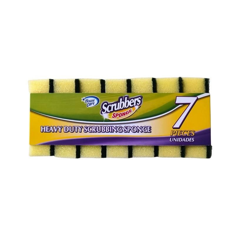 7Pk Heavy Duty Sponge Scrubber