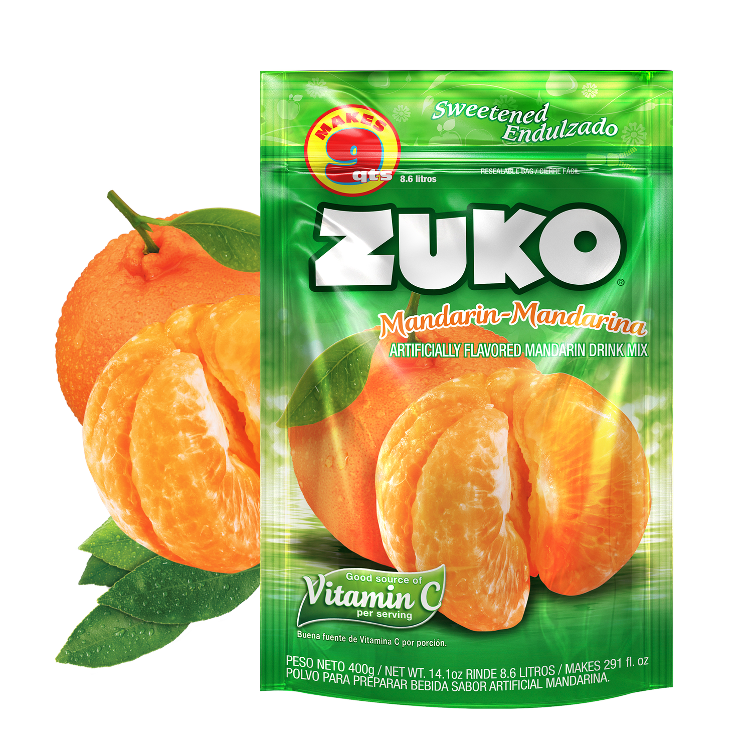 Zuko Mandarin Family Pack 14.1oz (12/cs)