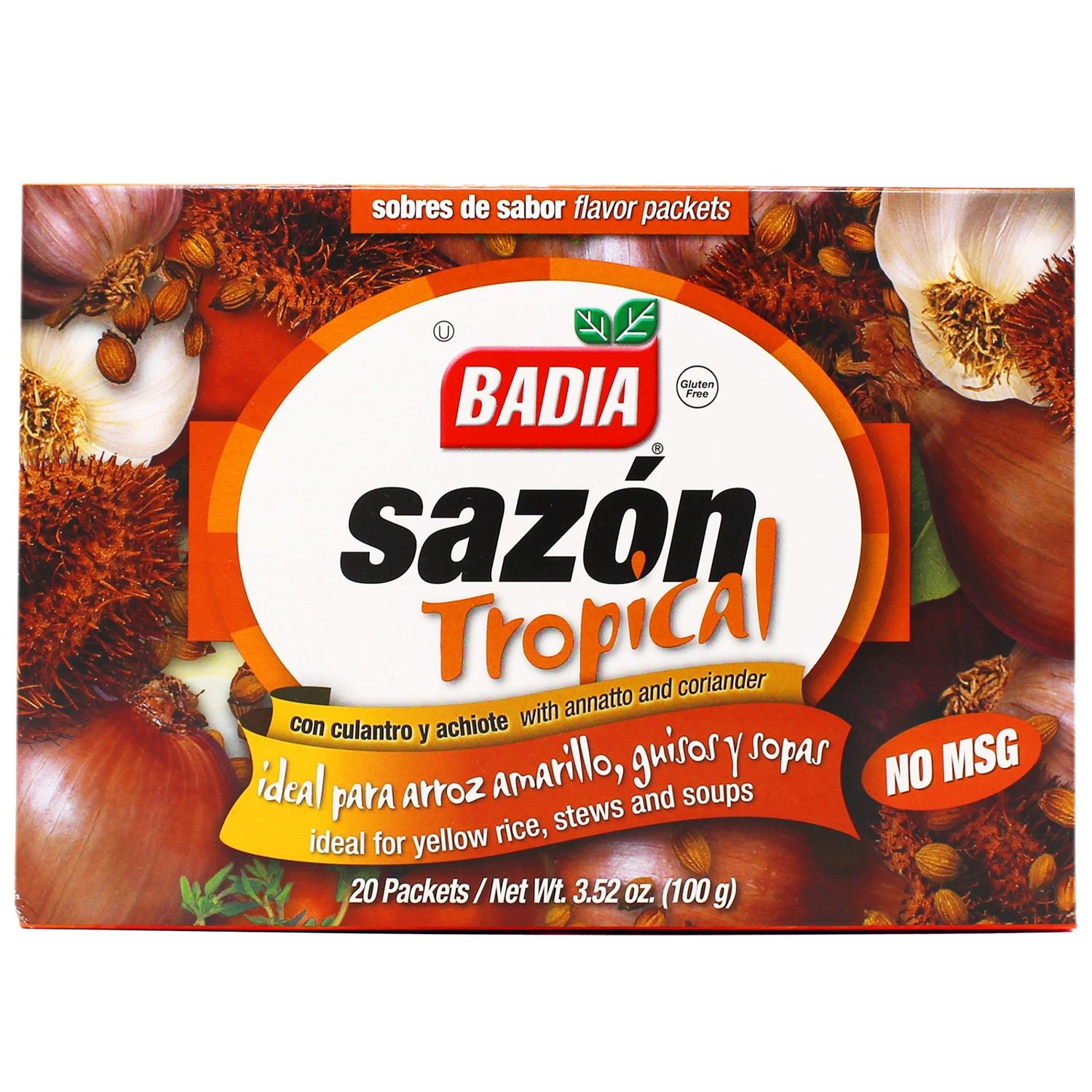 3.52oz Sazon Tropical with Annatto and Coriander (15/cs)