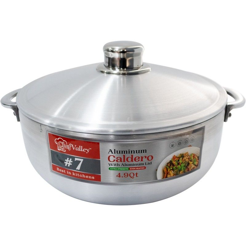 Aluminium Caldero £ 7 Wid Alu Lid
