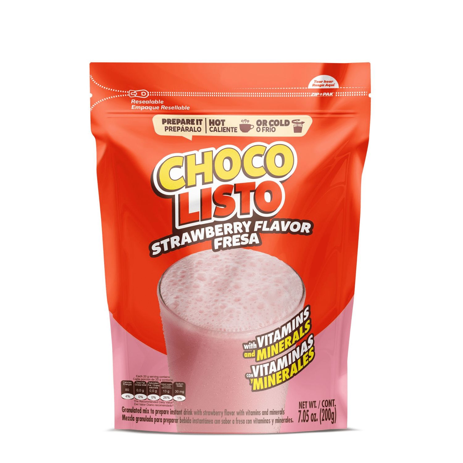 Chocolisto Strawberry Bag 7.05oz (18/cs)