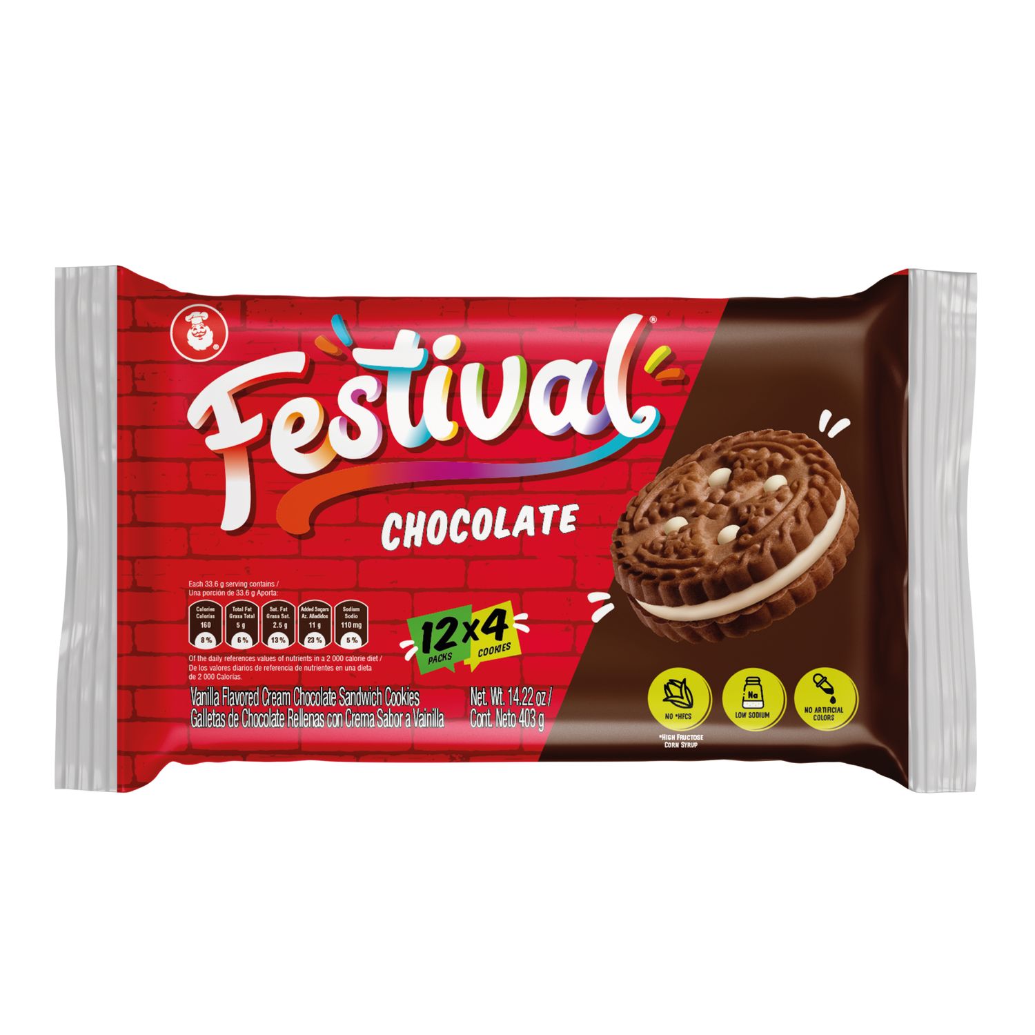 Festival Choco Cookie Bag 14.21oz (24/cs)