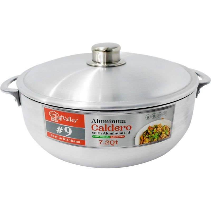 Aluminium Caldero £ 9 Wid Alu Lid