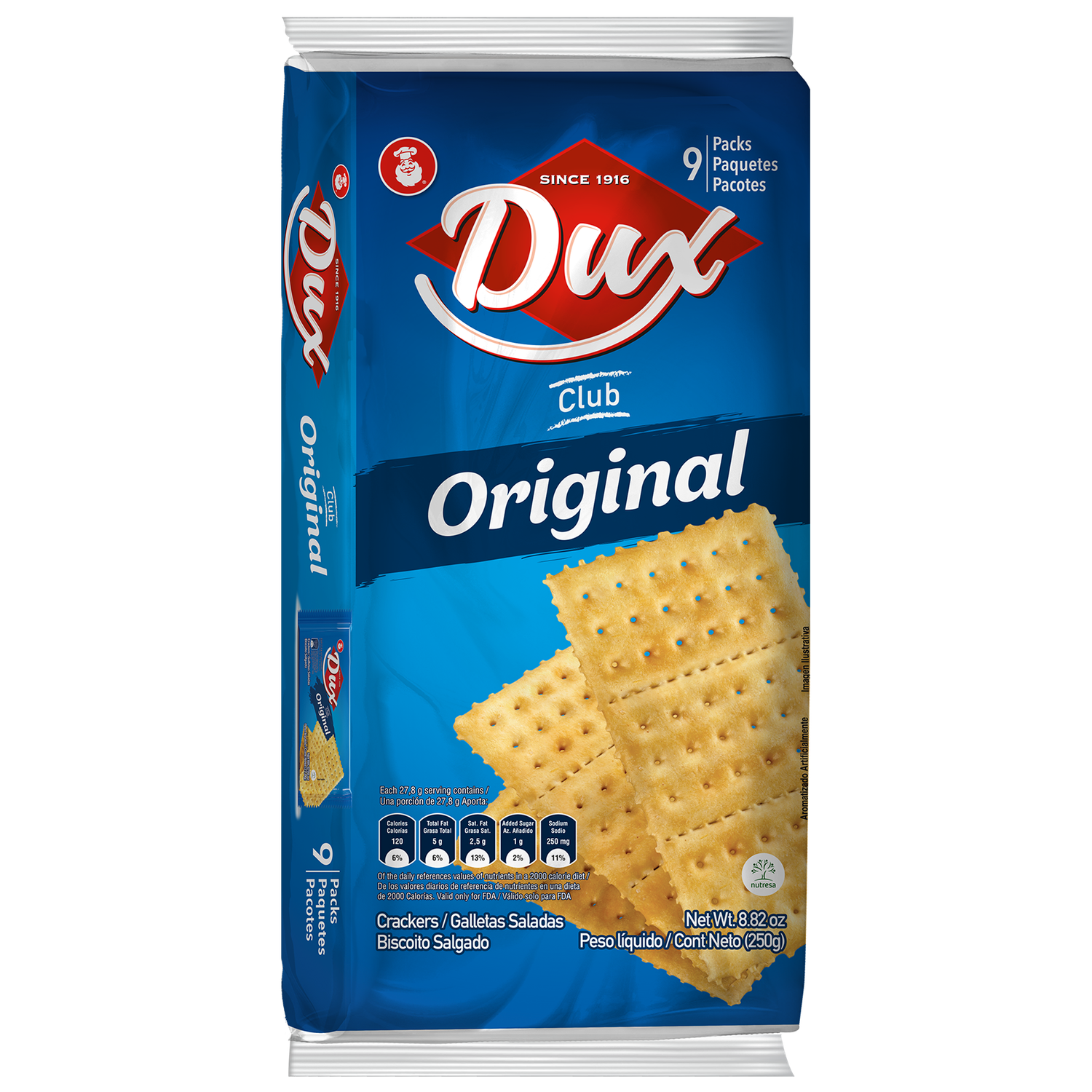 Dux Cluborig Crackers Bag 8.82oz (24/cs)