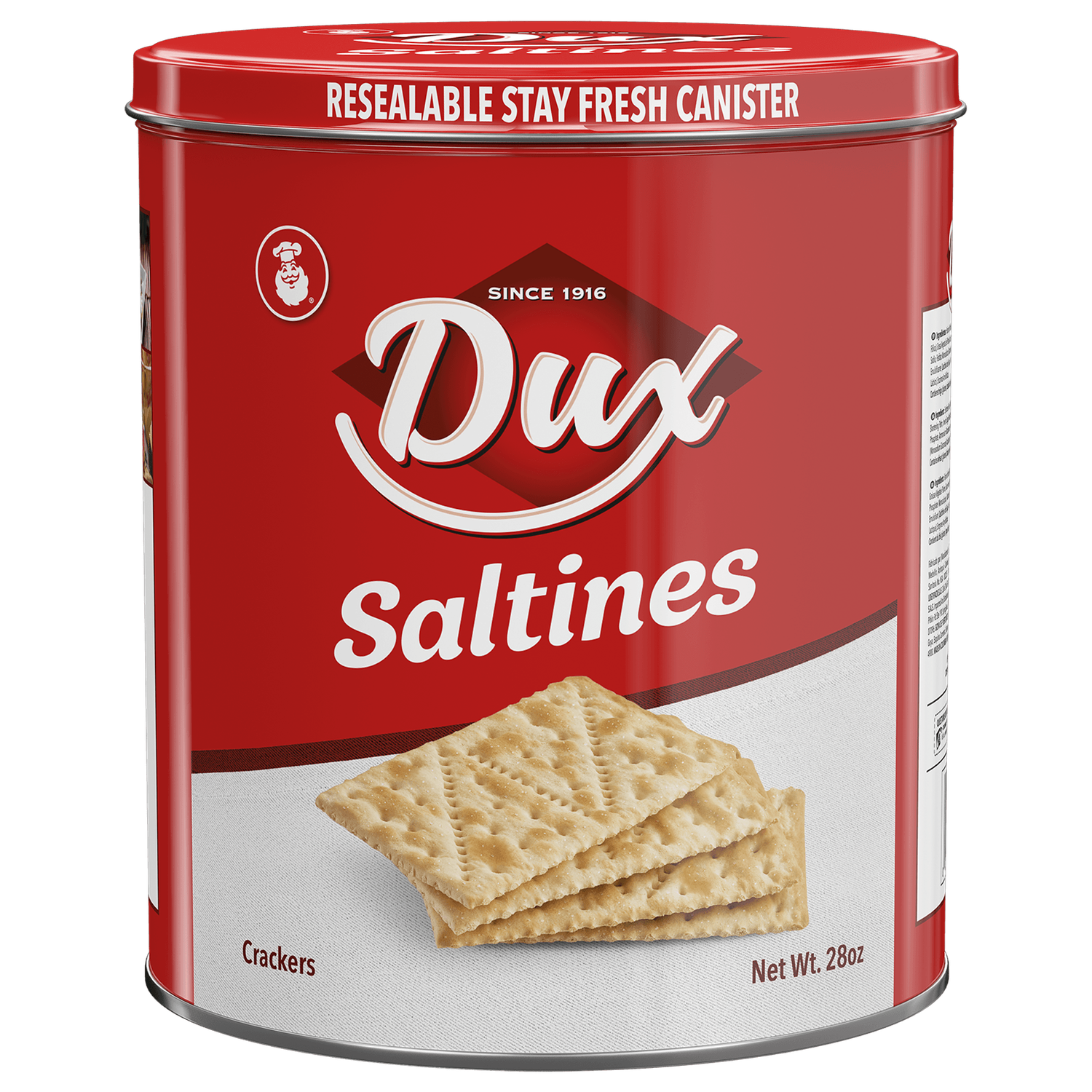 Dux Saltines Crazkers Tin 28.01oz (12/cs)