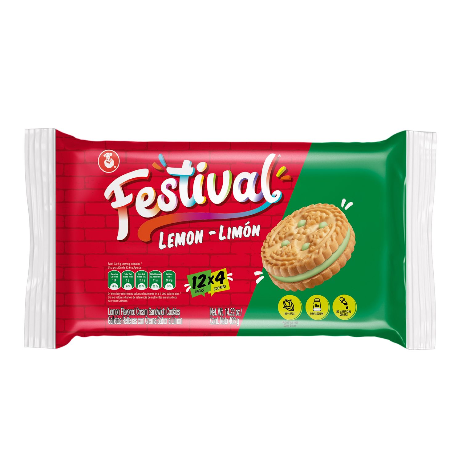Festival Lemon Cookie Bag 14.2oz (24/cs)