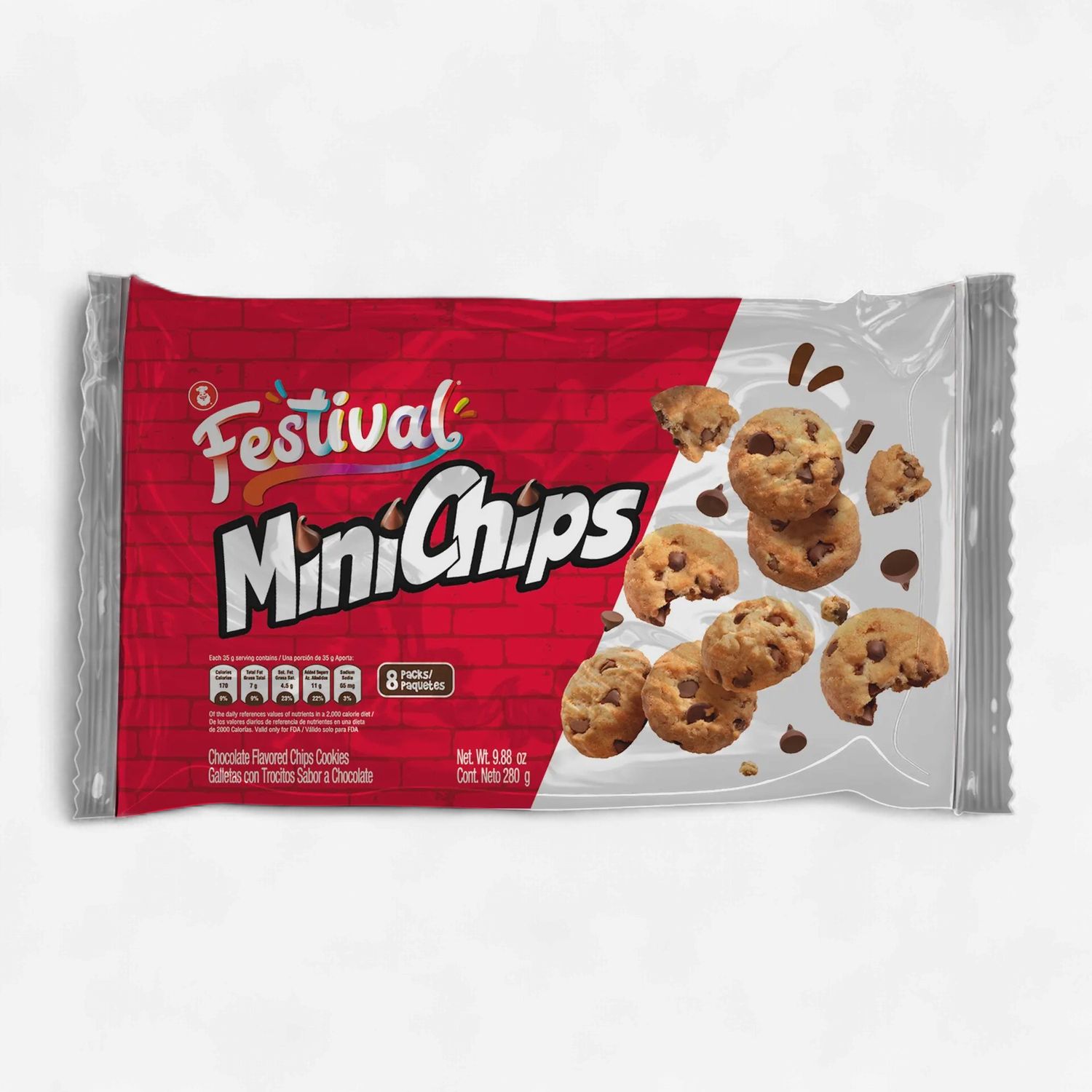 Festival Minichips Cookies Bag 9.88oz (12/cs)