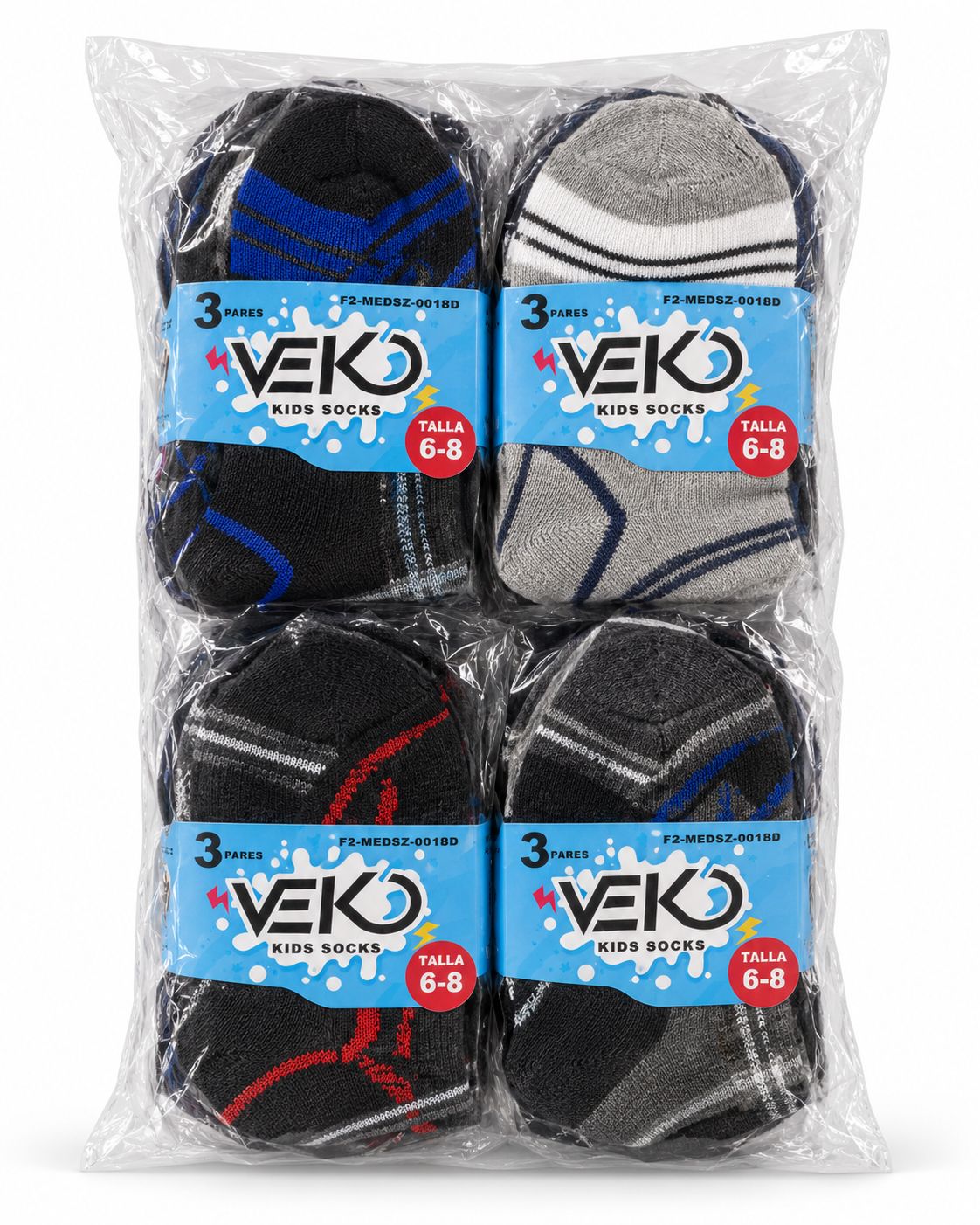 Dozen Kids Socks Size 6-8 {F2MEDSZ301B68}