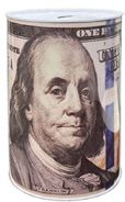 Dollar Can Banker 15 x 22cm (24/cs)