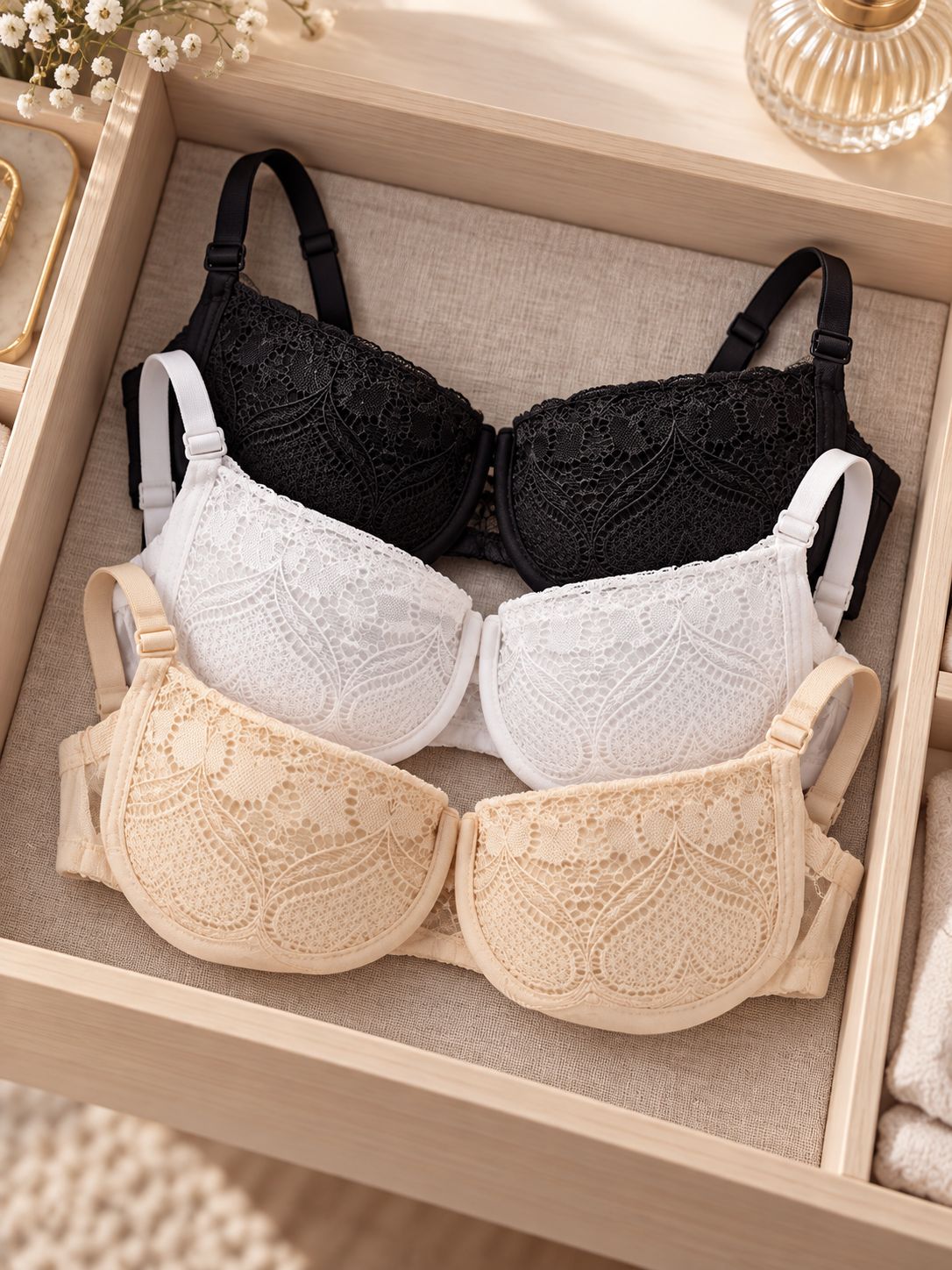 12 Pack Girls’ Bra – Cup A, Sizes 28–34 {F12BRAFIN606A1}