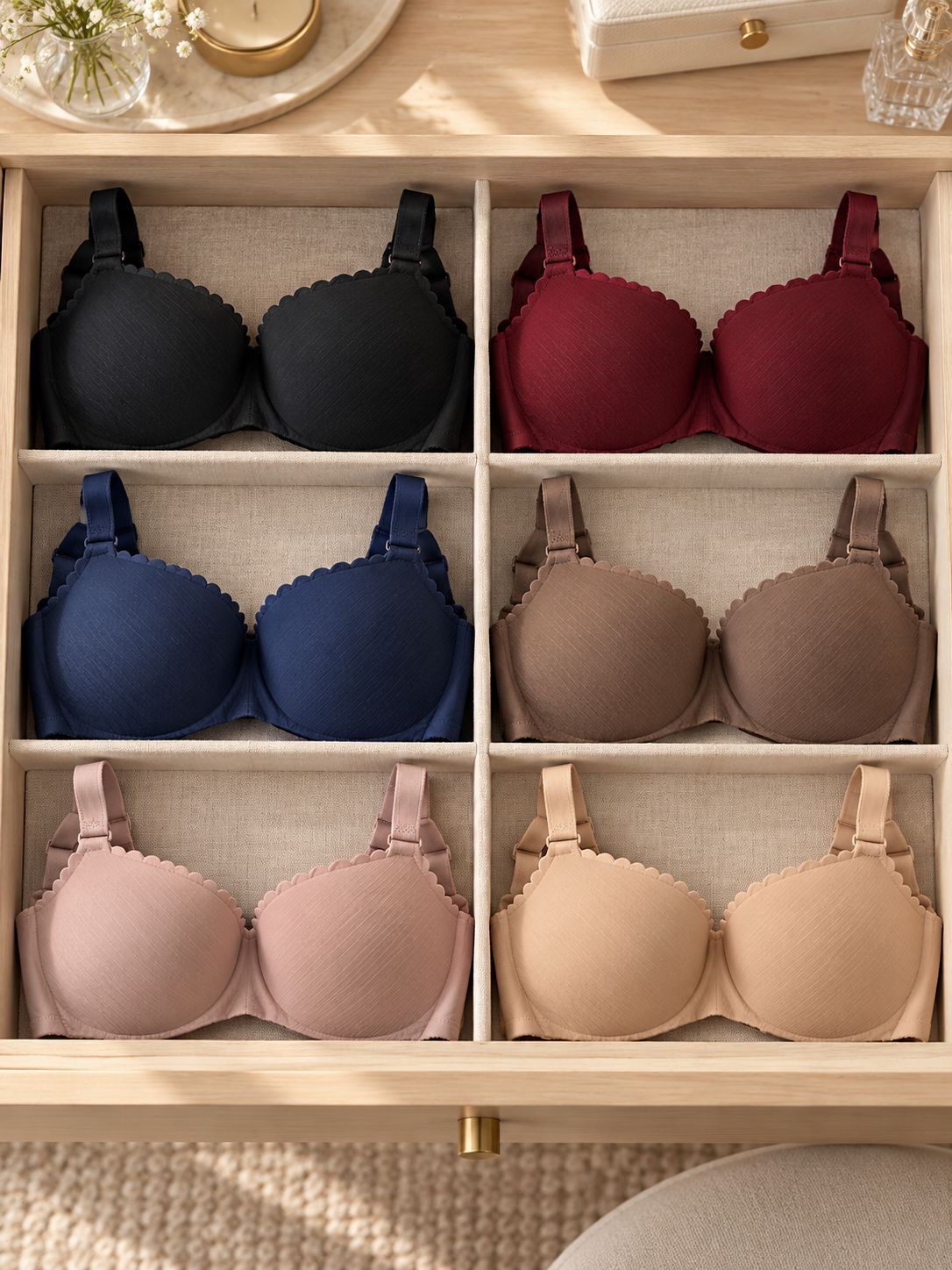 12 Pack Women’s Bra – Cup A, Sizes 32–38 {F12BRAWOS424A}