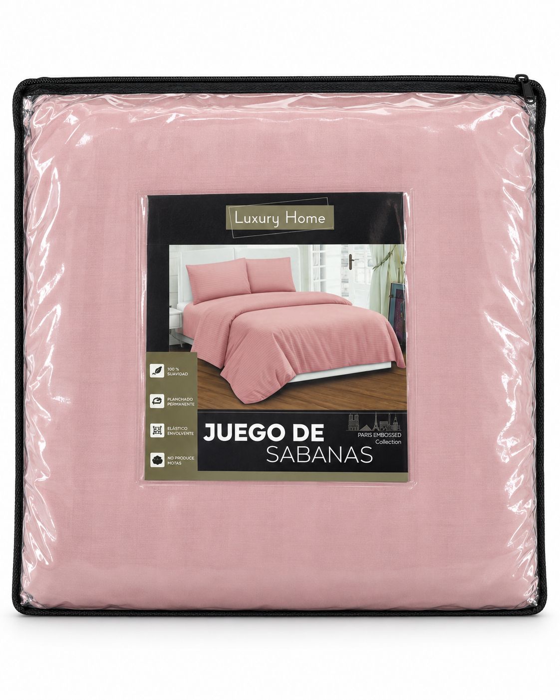 Pink King-Size Sheet Set – 4 Pieces {F9SABPAREM4KDUR}