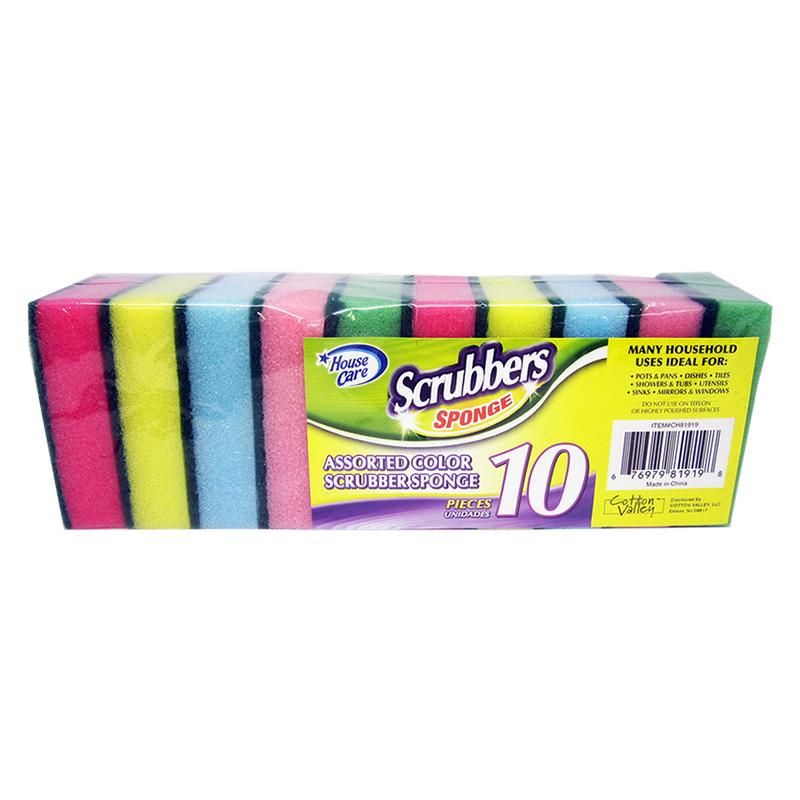 10Pcs Sponge Scrubber
