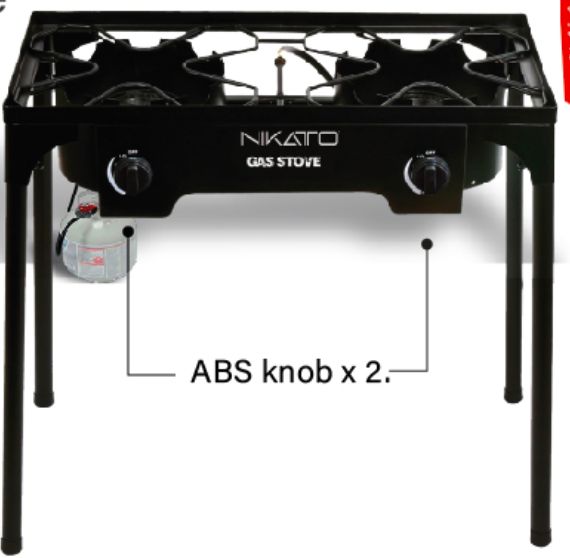 Camping Stove With Stand 2 Stove With Regulator {NIK-HT-0039} (1/cs)