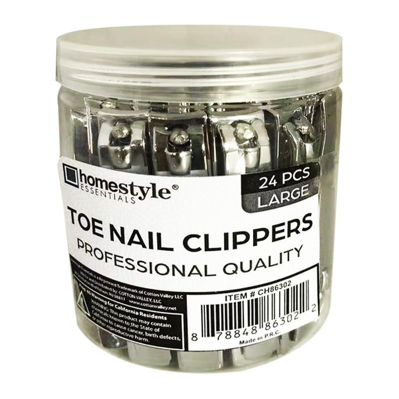 24Pcs Toe Nail Clippers In Jar