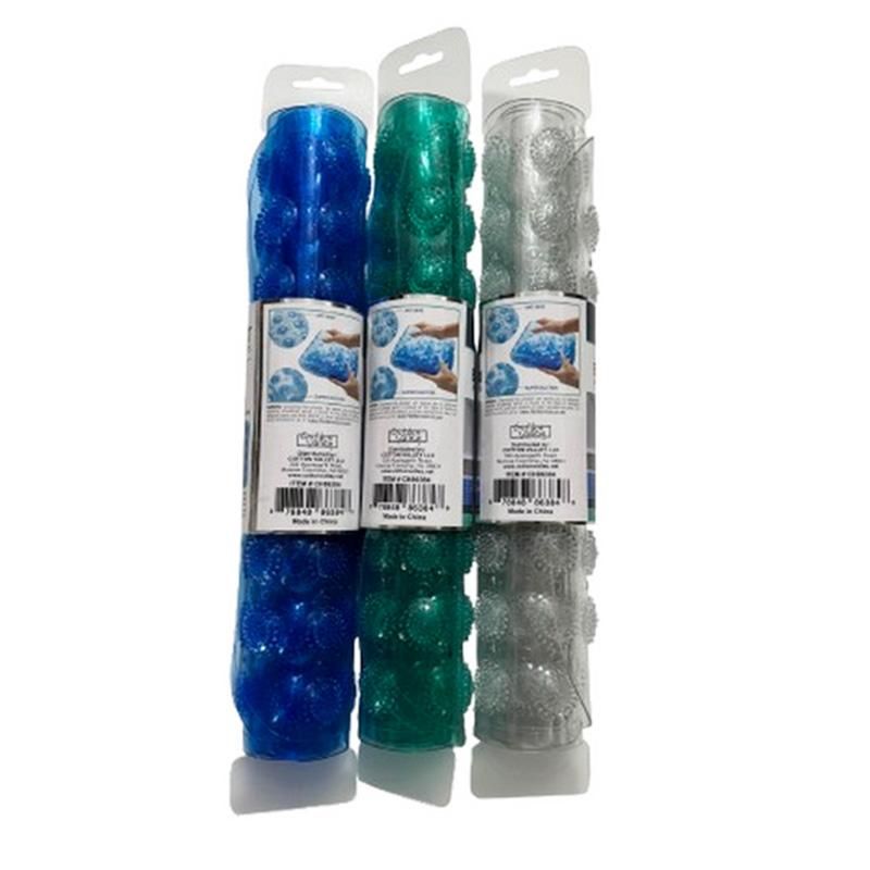 28"X14" Pvc Massager Bath Mat Asst