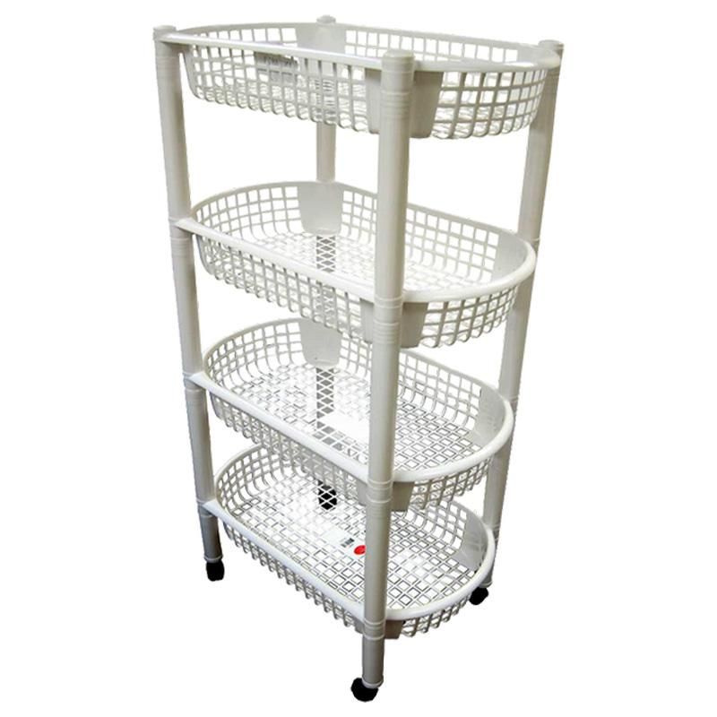 4-TIER STORAGE CART WITH WHEELS - 10