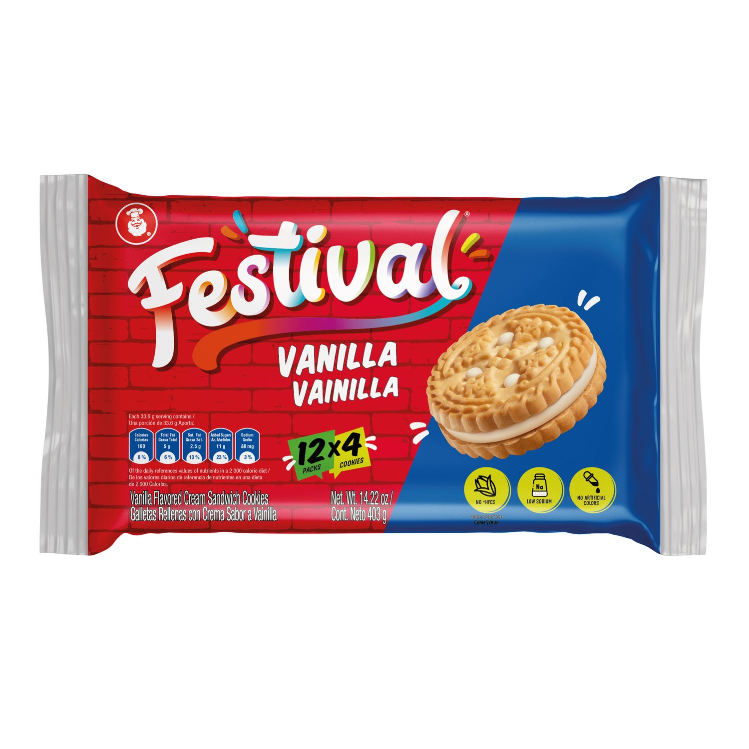 Festival Vanilla Cookie Bag 14.21oz (24/cs)