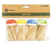 4Pk 130ct. Toothpick Set (72/cs)