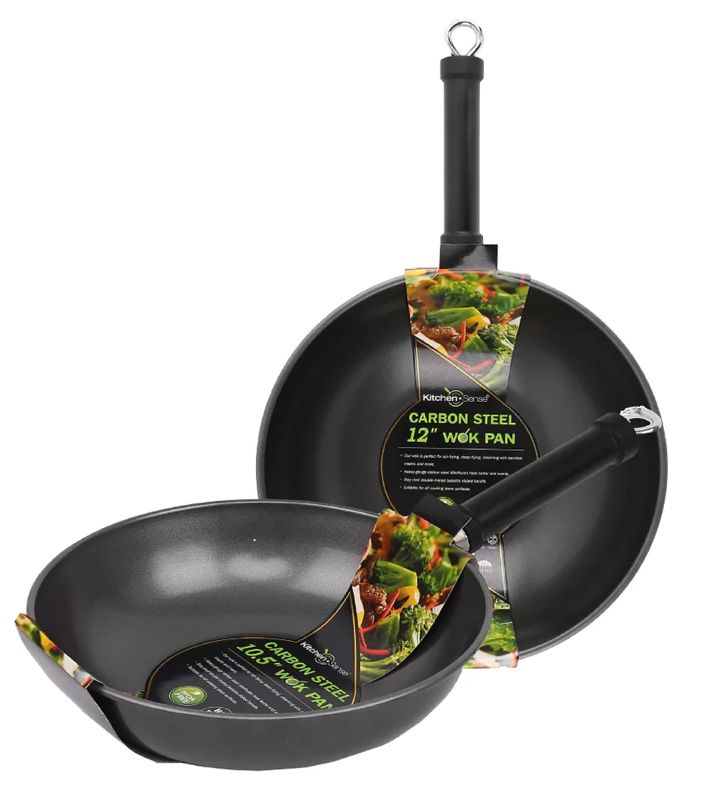 12 Pressed Carbon Steel Wok (10/cs)