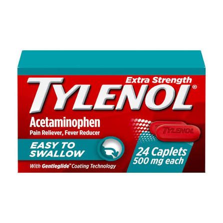 Tylenol Caplets Extra Strength 24ct Cap Ex-Strength (72/cs)