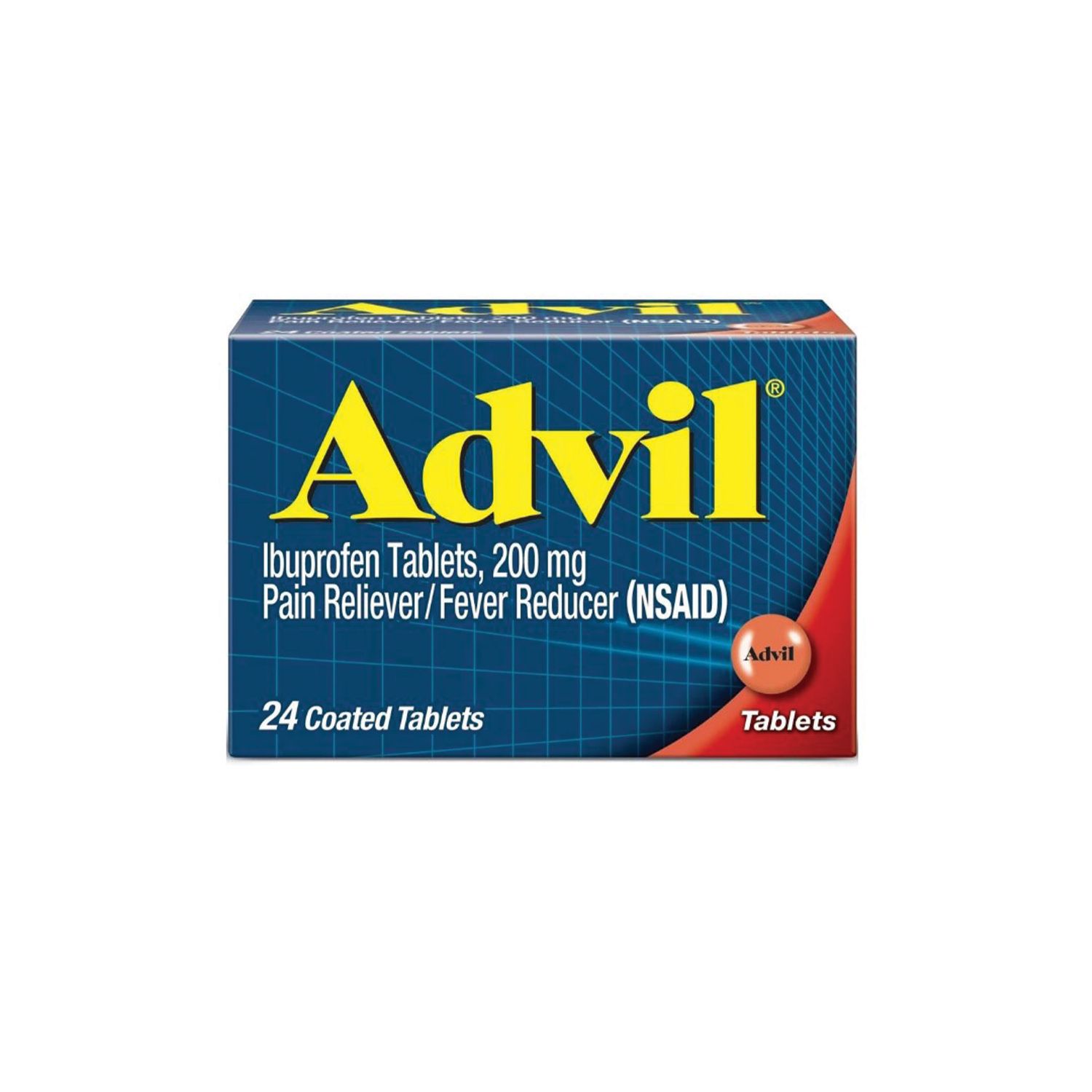 Advil Pain Relief 24Ct Tablets (72/cs)