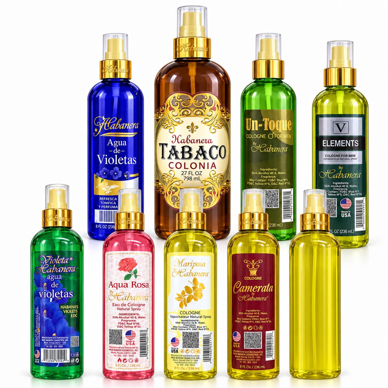 Colonia Cubana Assorted Fragances (48/cs)