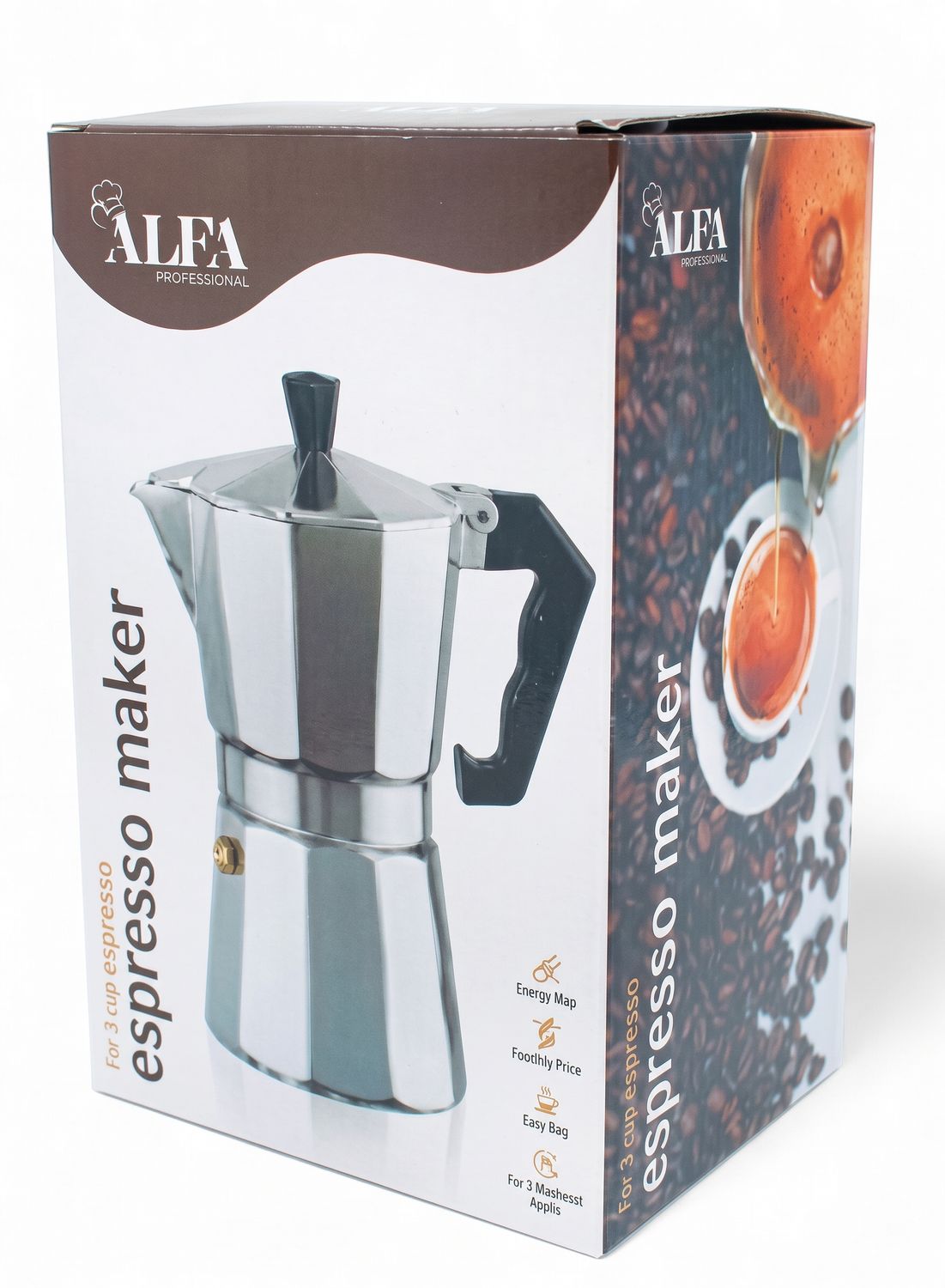 12 Cup Aluminum Coffe Maker (6/cs)