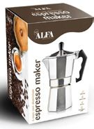 6 Cup Aluminum Coffee Maker (12/cs)