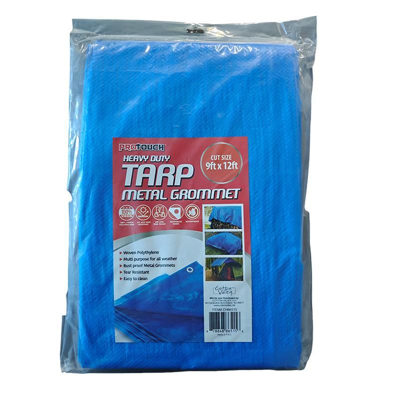 9 X 12Ft Tarp With Eyelets {CH86515} (12/cs)