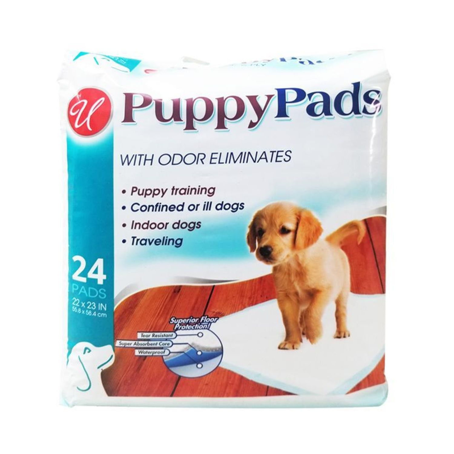 24Ct Puppy Pads 22" X 23" {80087} (10/cs)