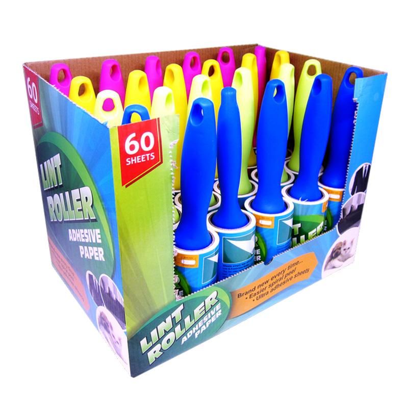 60 Spiral Sheets Lint Roller Pdq {CH85553} (48/cs)
