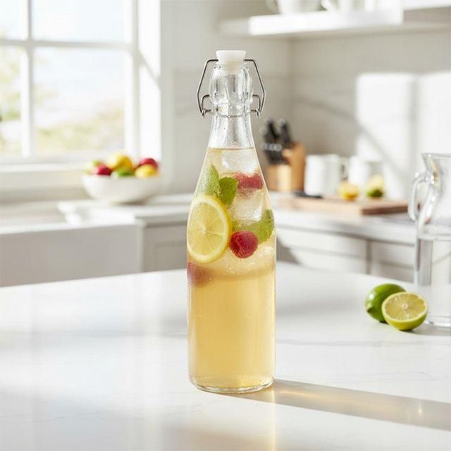 1Pc Clear Glass Bottle,0.5L {CH99330} (24/cs)