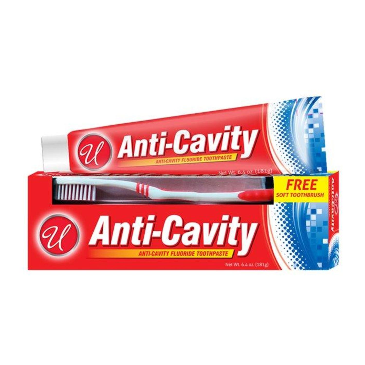 6.4 Oz Tp Anti Cavity With Toothbrush {82644} (24/cs)