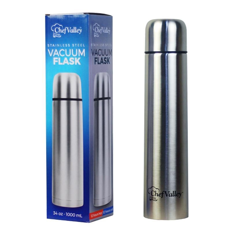 1000Ml S/S Vaccum Flask {CH82105} (12/cs)