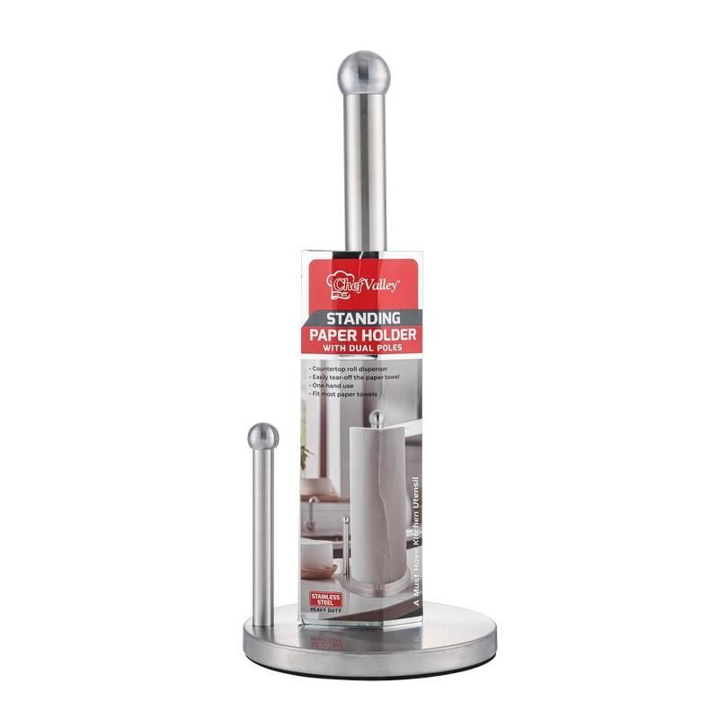 Paper Holder With Double Pole {CH88564} (12/cs)