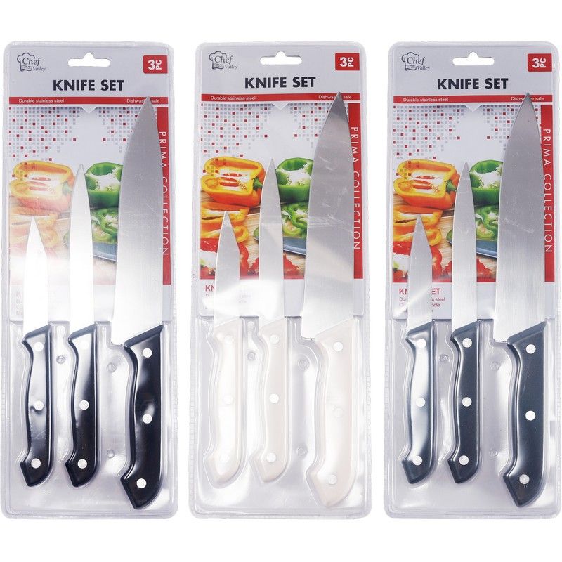 3Pc Knife Set {CH80446} (48/cs)